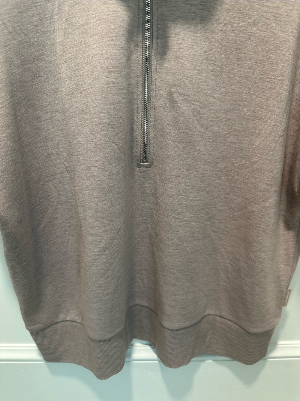 Varley Half-Zip Short Sleeve Sweatshirt - Taupe - Picture 4 of 7